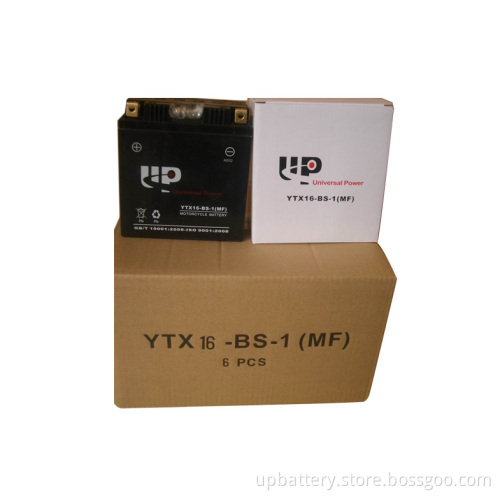 Ytx16-Bs Sealed Maintenance Free Motorcycle Battery
